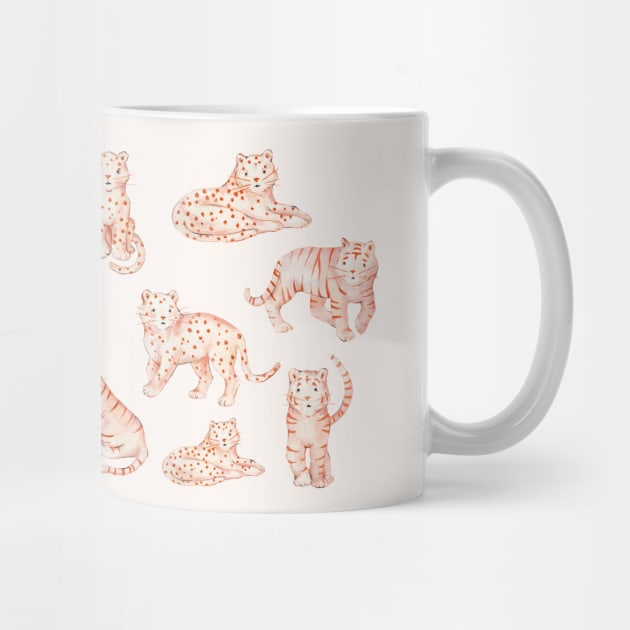 Big Cats Kawaii Leopard Panther Cheetah Tiger by wanderinglaur